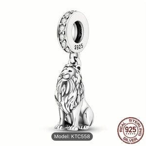 Pandora 925 Sterling Silver Lion Charm Pendant